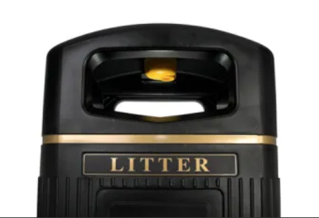 A litter bin showing where the new sensor is placed in the bin lid