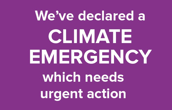 We've declared a climate emergency which needs urgent action
