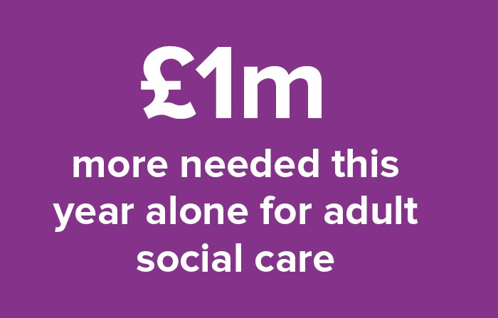 £1m more needed this year alone for adult social care