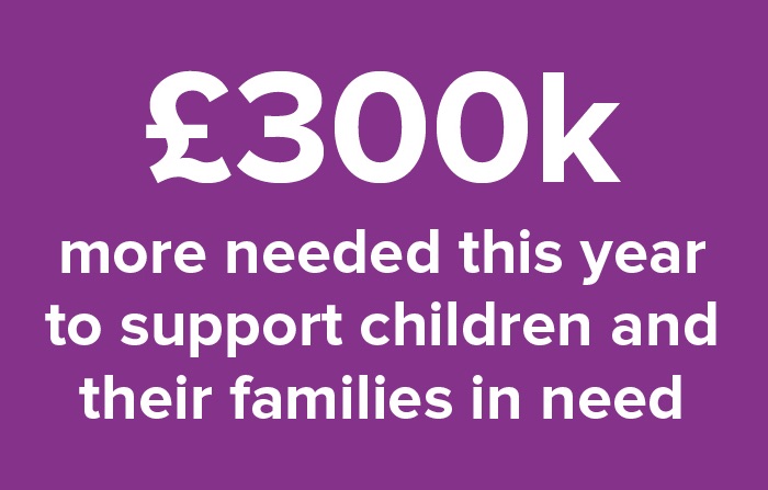 £300k more needed this year to support children and their families in need