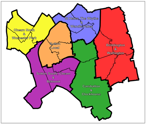 Map of the Local Committee areas