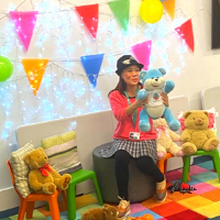 Pink recording a virtual Rhymetime session