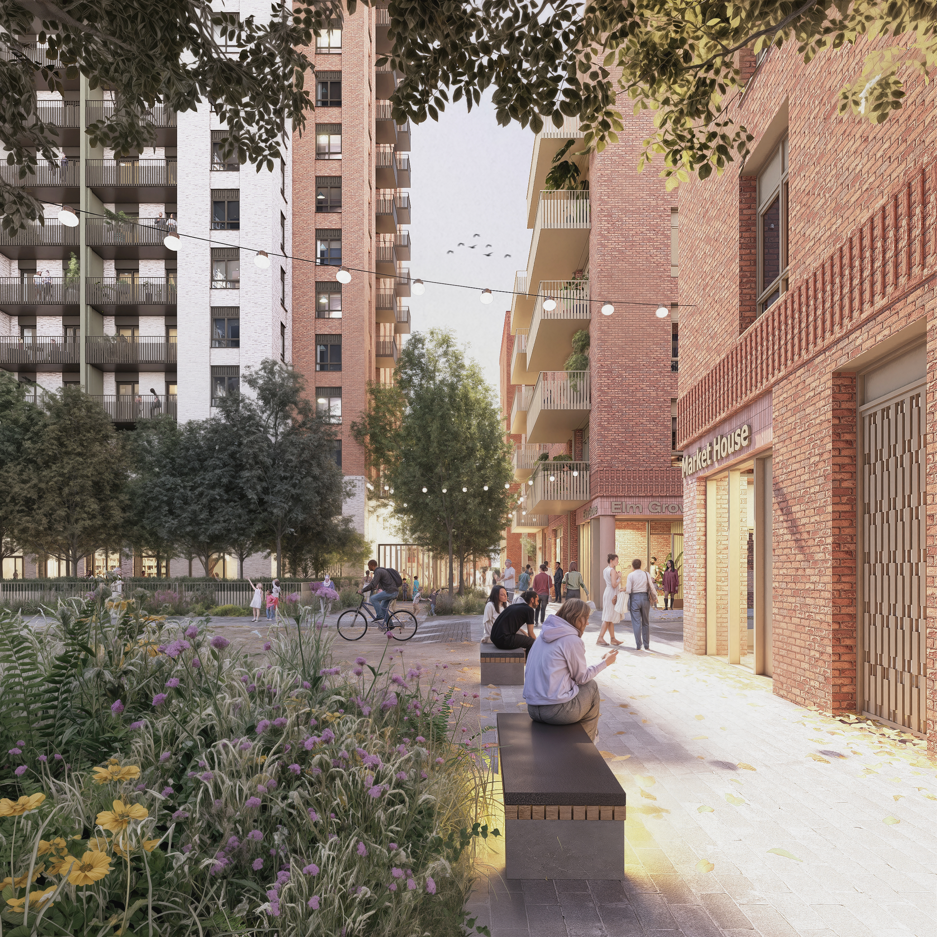 CGI artist impression of Elm Grove