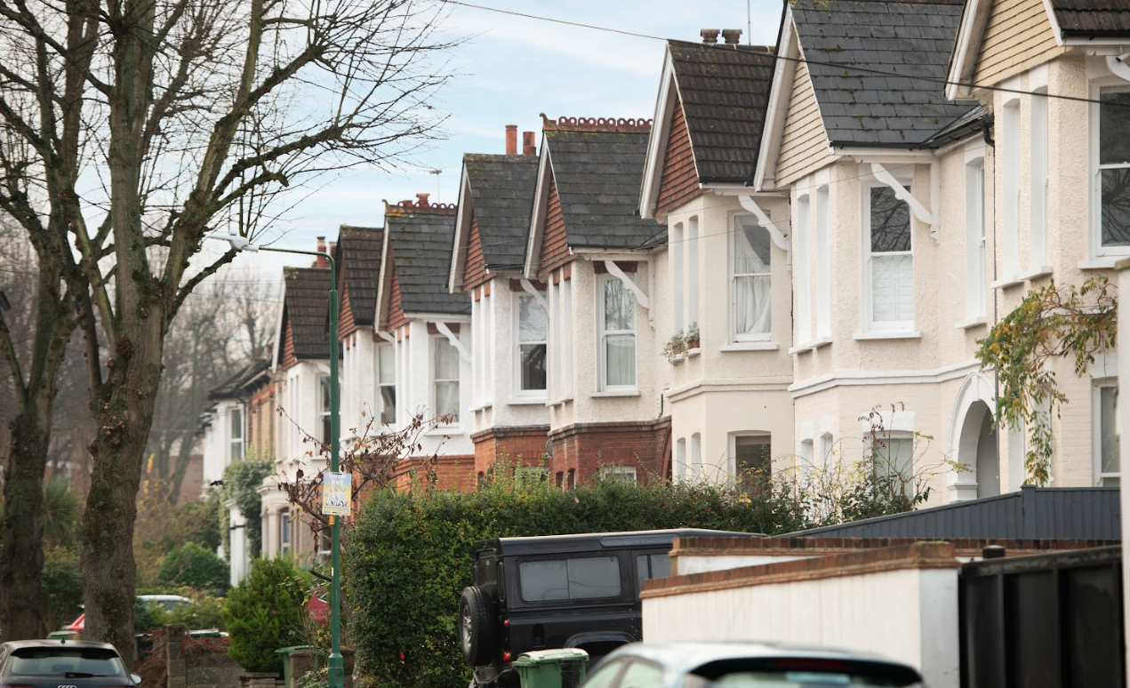 Picture of Street in Sutton with front of houses