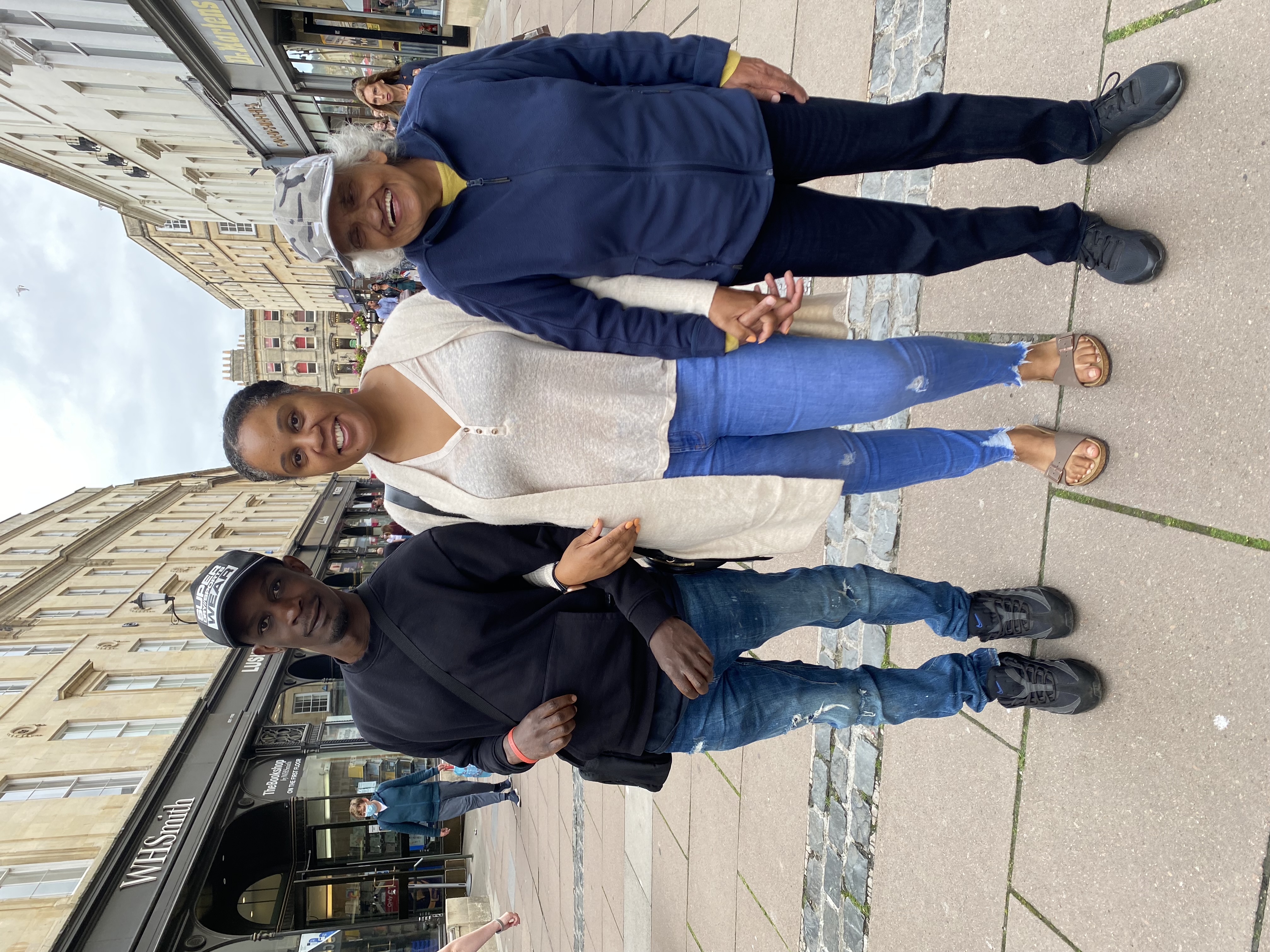 Naazina, Loudette and Chris in Bath City