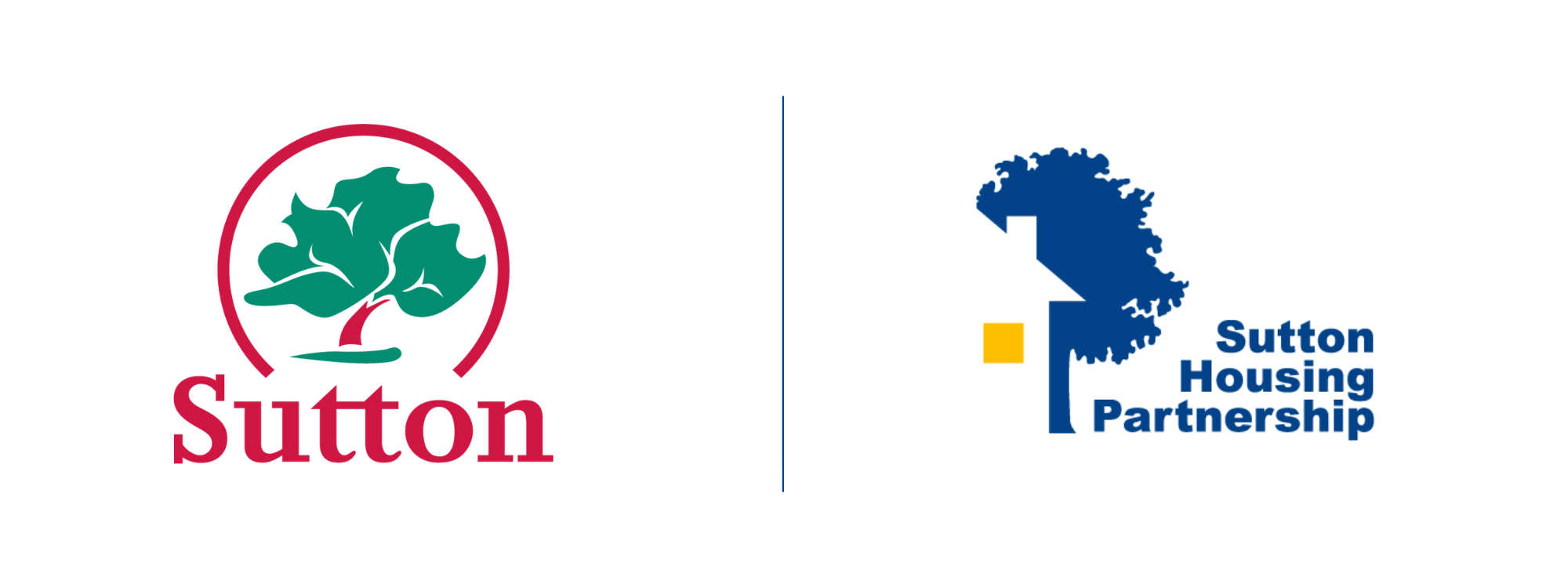 Sutton logo and SHP logo
