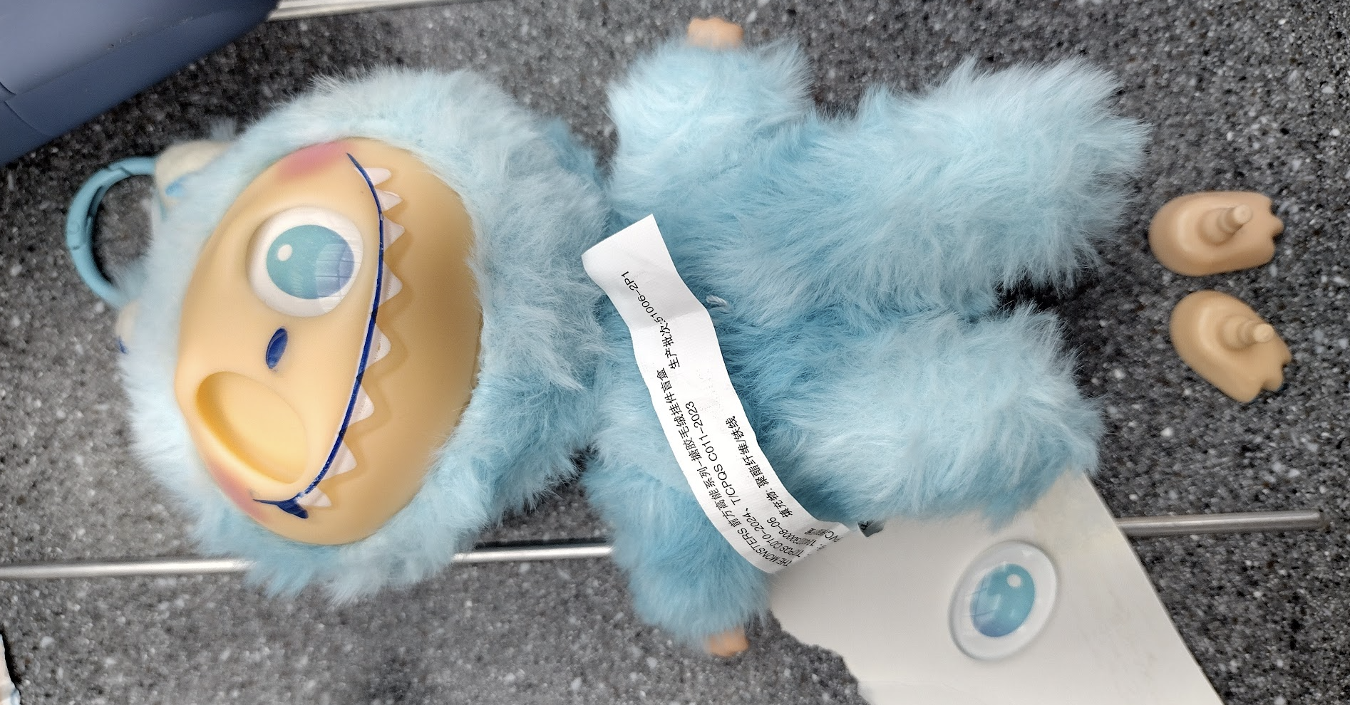 picture of a suspected counterfeit Labubu doll 