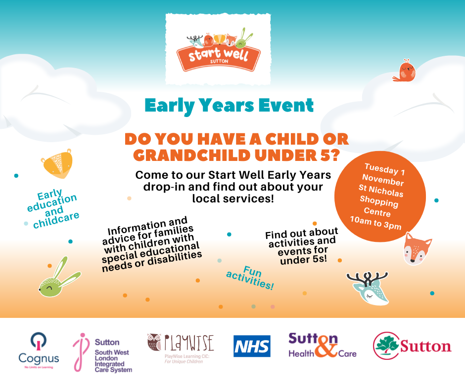 Start Well early years event poster