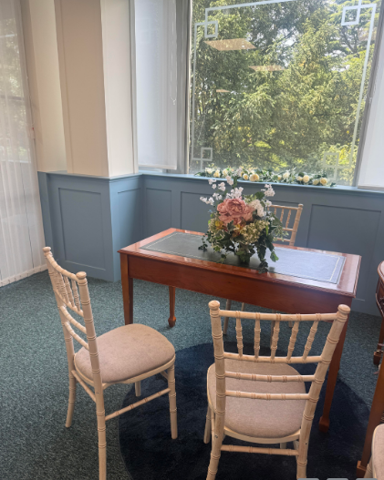 Set up of the lavender room