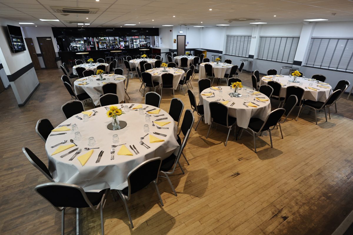 Photograph to show room layout at Sutton United Football Club